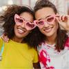 12-pack Heart-shaped Vintage Photo Glasses Lightweight, Reusable For Parties, Festivals & Photo Booths.