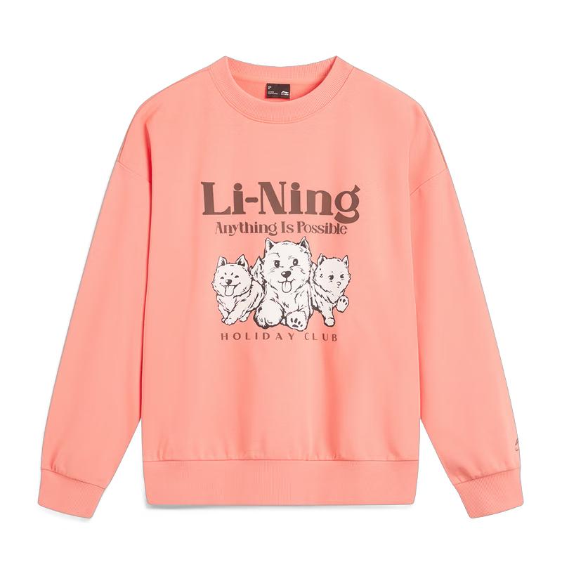 Li-Ning Women's Pullover Round Neck Sweatshirt AWDV360