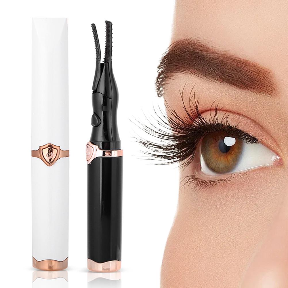 Portable Eyelash Curler USB Rechargeable Quick Heating Natural Curl Eyelash Curler 2 Heating Modes for Quick Natural Curling
