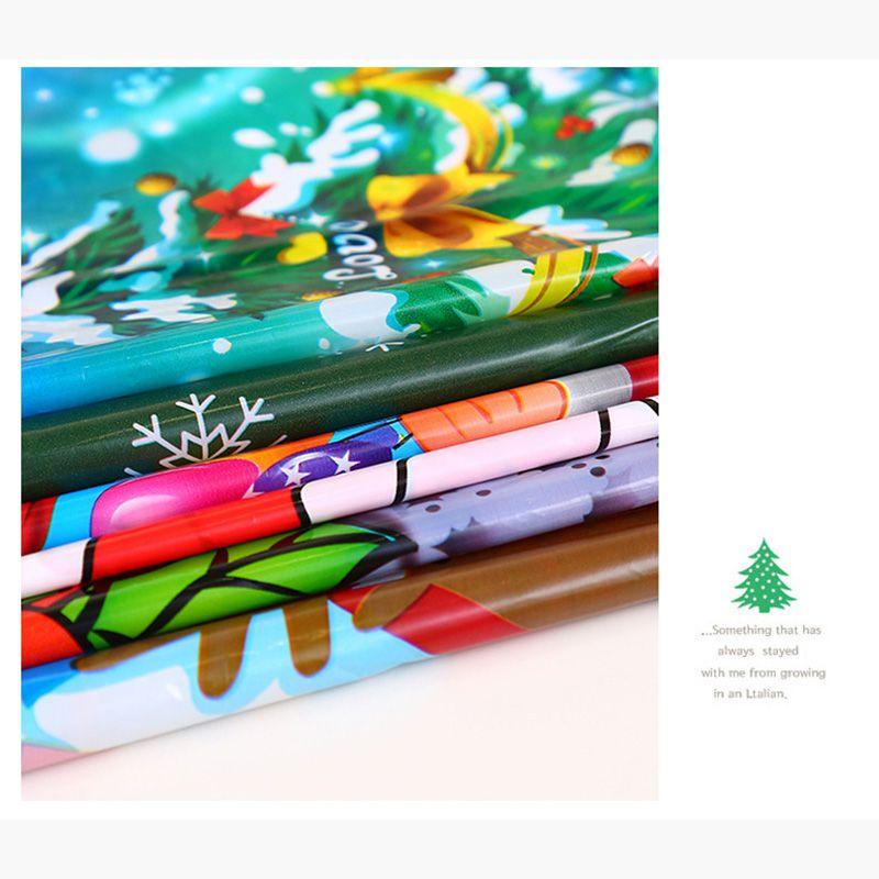 Santa Xmas Bell Tablecloth With Flame Retardant Features And Classic Appeal For Festive Decor