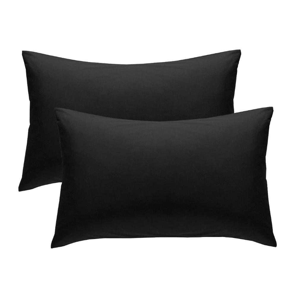 black pillow cover