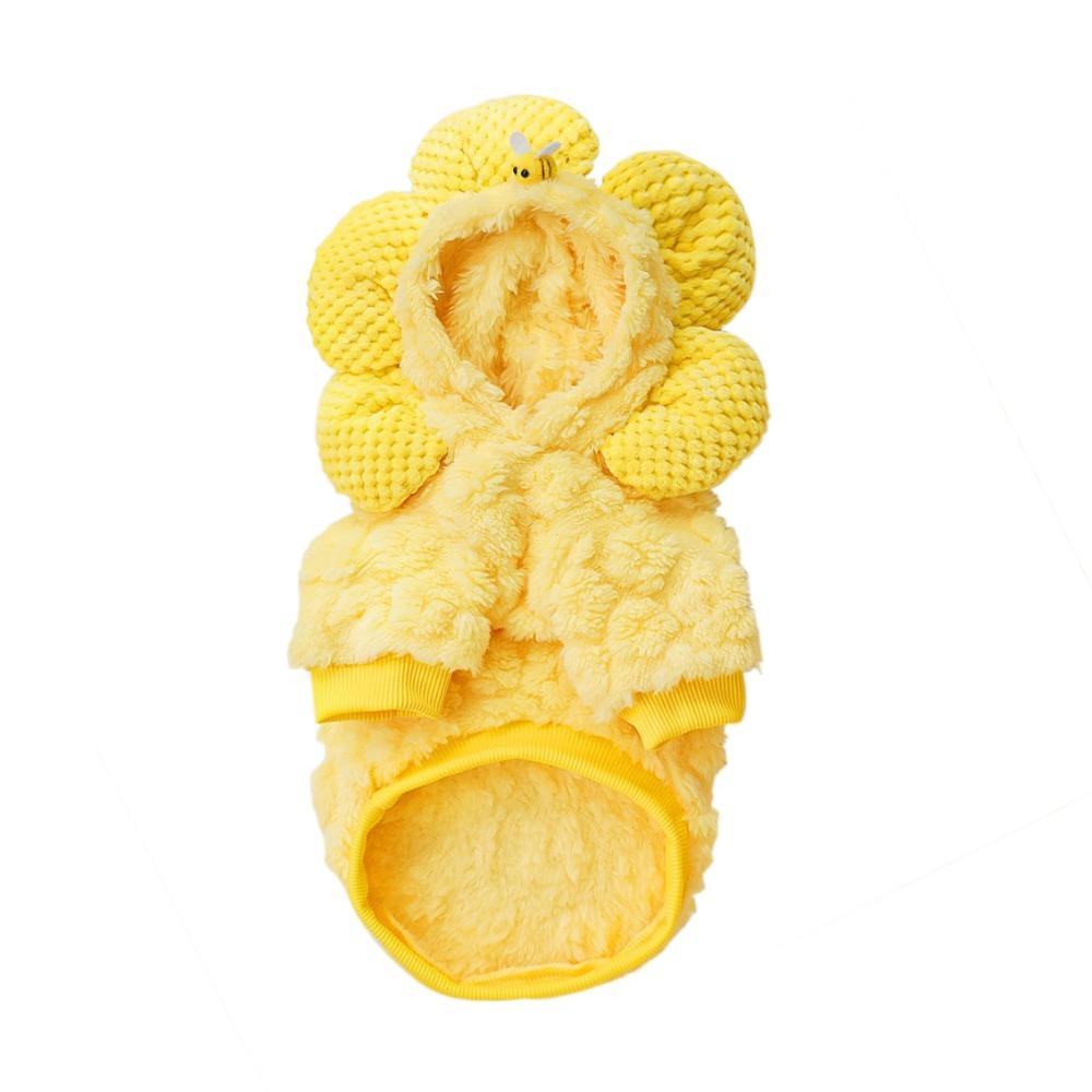 

Warm Dogs Sunflower Hoodie Comfortable Puppy Coat Jacket Winter Dogs Clothes For Puppy Dogs XL жёлтый