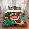 3-teiliges Set Tigger, Puuh 1 Stück Bettbezug + 2 Stück Kissenbezug, ohne Füllung, bedruckte Bettwäsche, Ganzjahres-Schlafzimmer-Ausstattung089