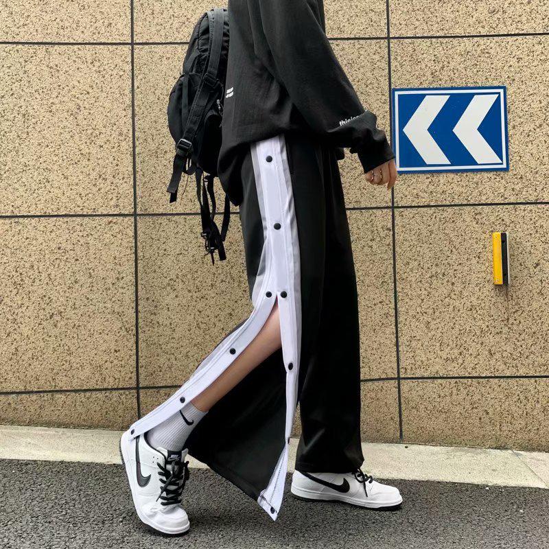 Men's Color Block Straight-Leg Basketball Sweatpants - Spring/Autumn Casual