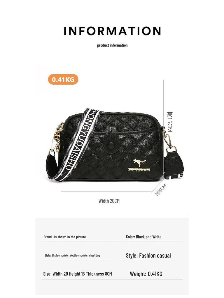 2025 Hochwertige Gesteppte Coco Leder Umhängetasche: Weiche, kleine quadratische Tasche für Damen mit doppelten Handyfächern