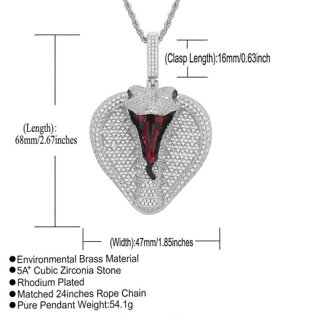 Punk Snake Necklaces For Women Classic Animal Zircon Snake Pendant Necklace Female Birthday Statement Jewelry Gift