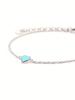 Ray BEAMS Petit Epo Heart Bracelet, Women's, Mint Blue, One Size
