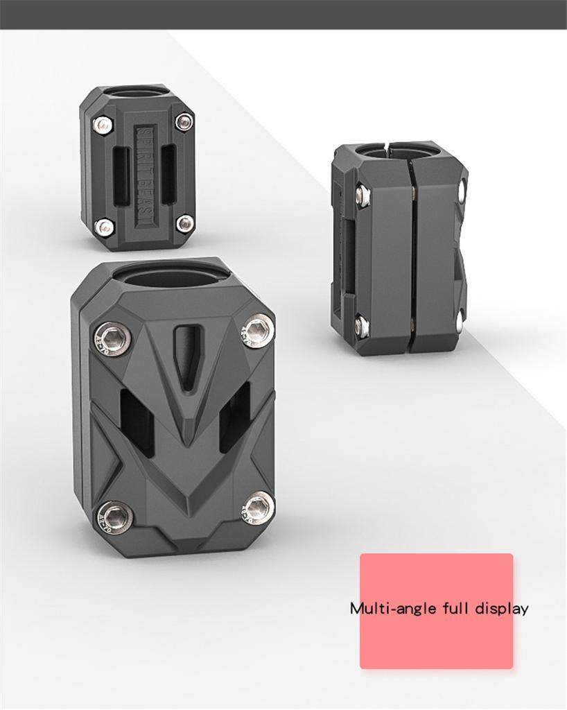 1 Pair Motorcycle Bumper Clamps Anti-falling Rubber For 22/25/28mm Diameter Bar