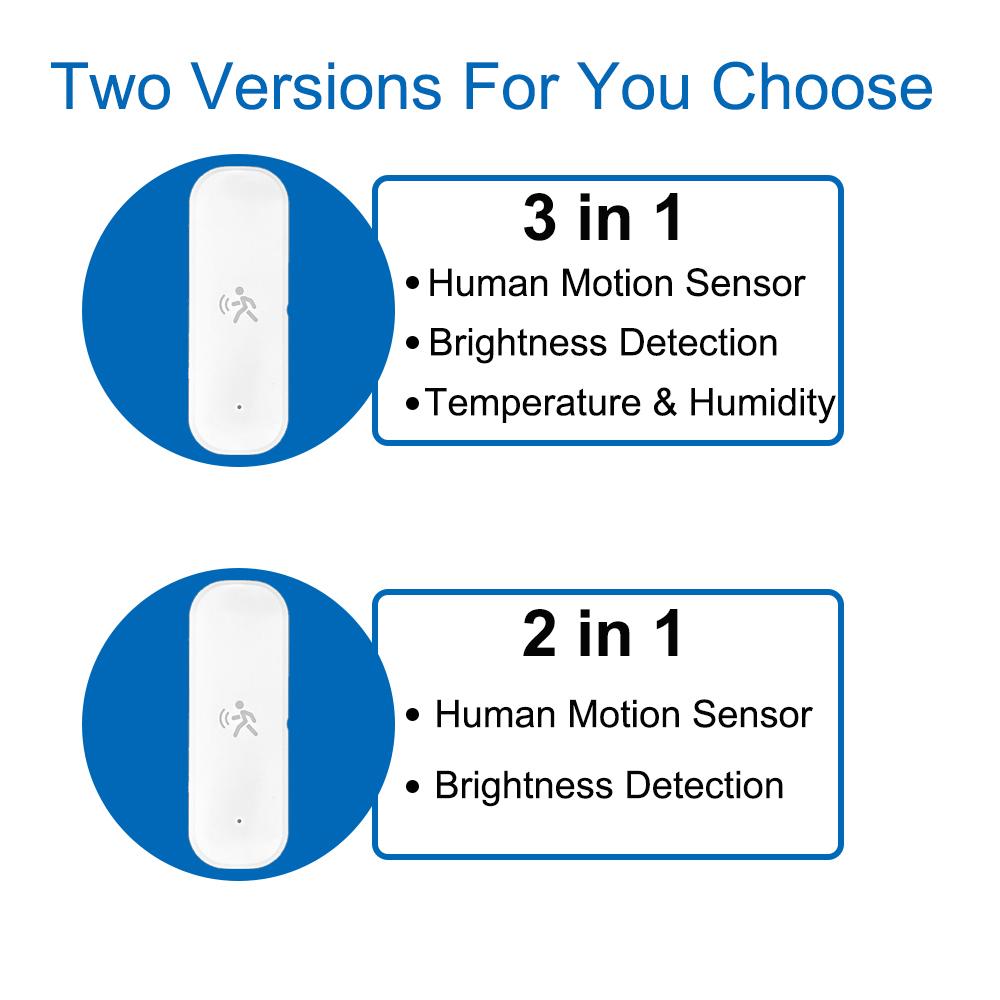Smart ZigBee Pir Motion Sensor Radar Mmwave Temperature and Humidity Sensor Security Burglar Works With Home Assistant