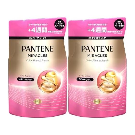 Pantene Miracles Shampoo 350g x 2 Refill Color Shine & Repair [Set Purchase] Color Fade Care Color Care