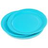 Set de 20 assiettes carton 23 cm Unies bleu