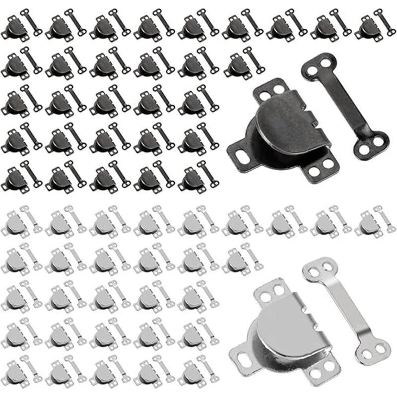 60 Pairs Sewing on Button Fasteners Stainless Steel Hook and Eye Closures For Trousers Pants Dress Sewing Accessories 1