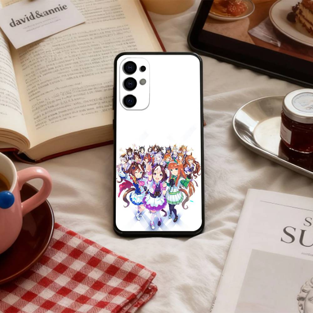 

Uma Musume Pretty Derby Чехол для телефона для Samsung S 25,24,23,22,30,21,10,9,Ultra,Plus,Lite,FE,4,5 G Мягкий черный чехол Samsung S21lite