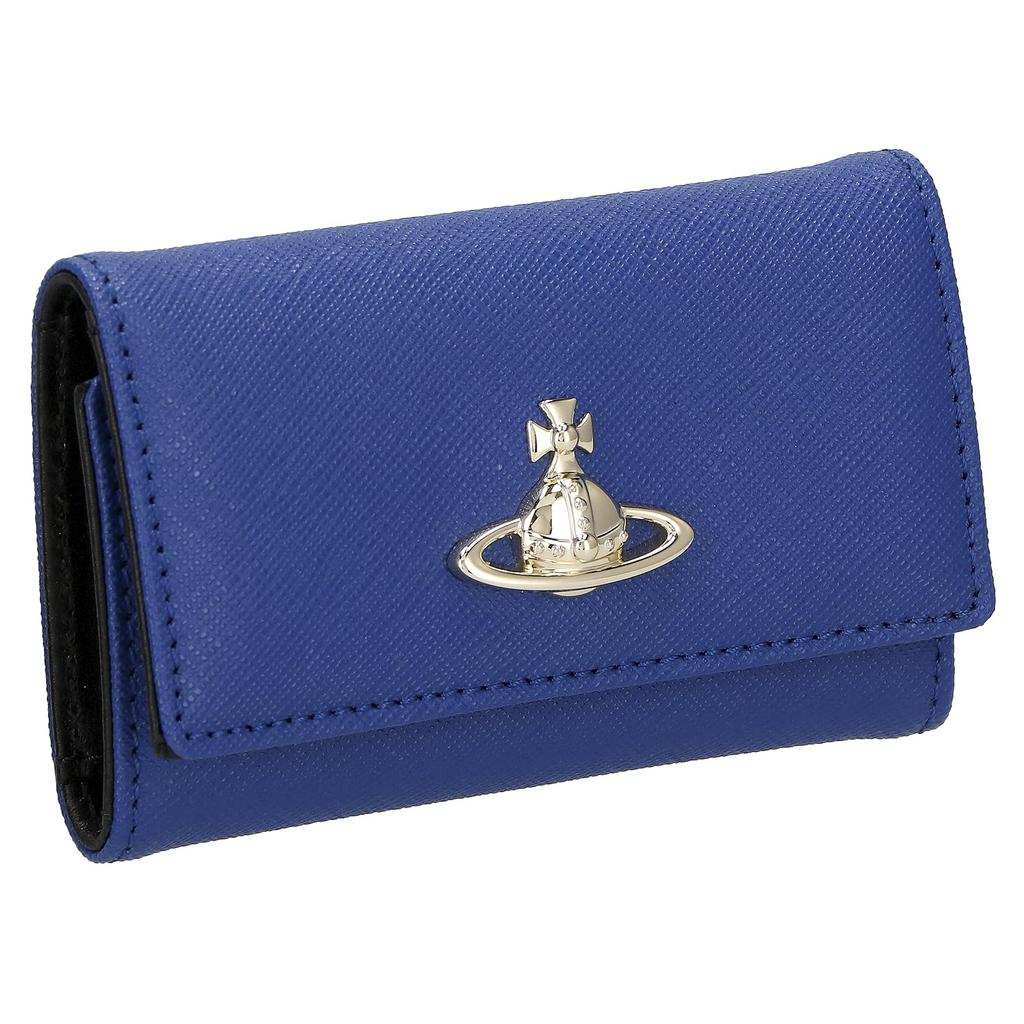 Vivienne Westwood SAFFIANO Key Case 51020001 BLUE Women's [Used]