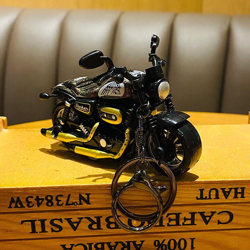 

Cartoon Alloy Delightful Motorcycle Keychain Colorful Matte Charm For Giving Gift Matte Red