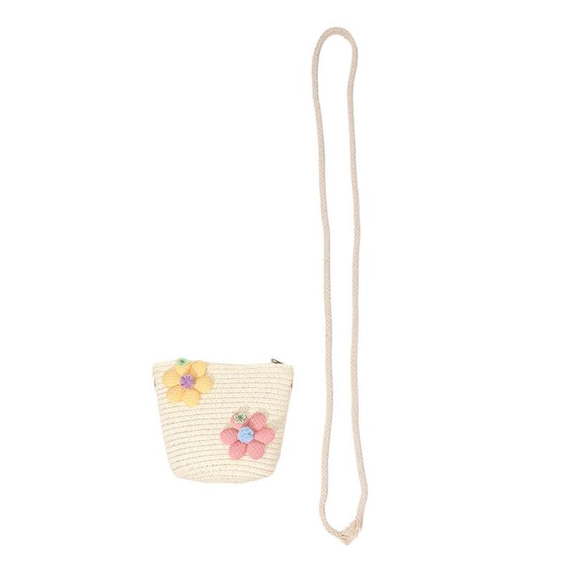Cute Girls Kids Mini Straw Beach Shoulder Bag Lightweight Summer Crossboy Purse Small Wallet Handbag