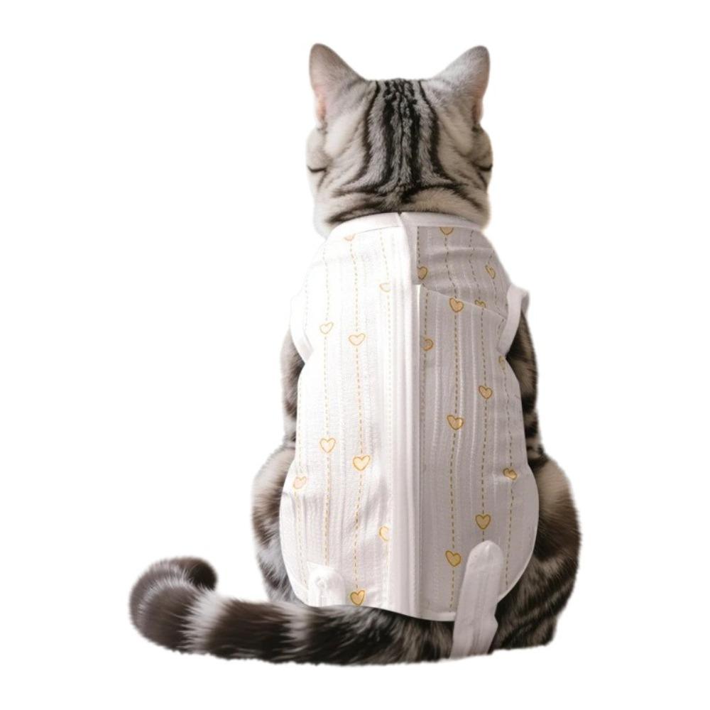 Soft Material Cat Recovery Clothes Breathable Fabric Cat Protective Vest  Weaning Period