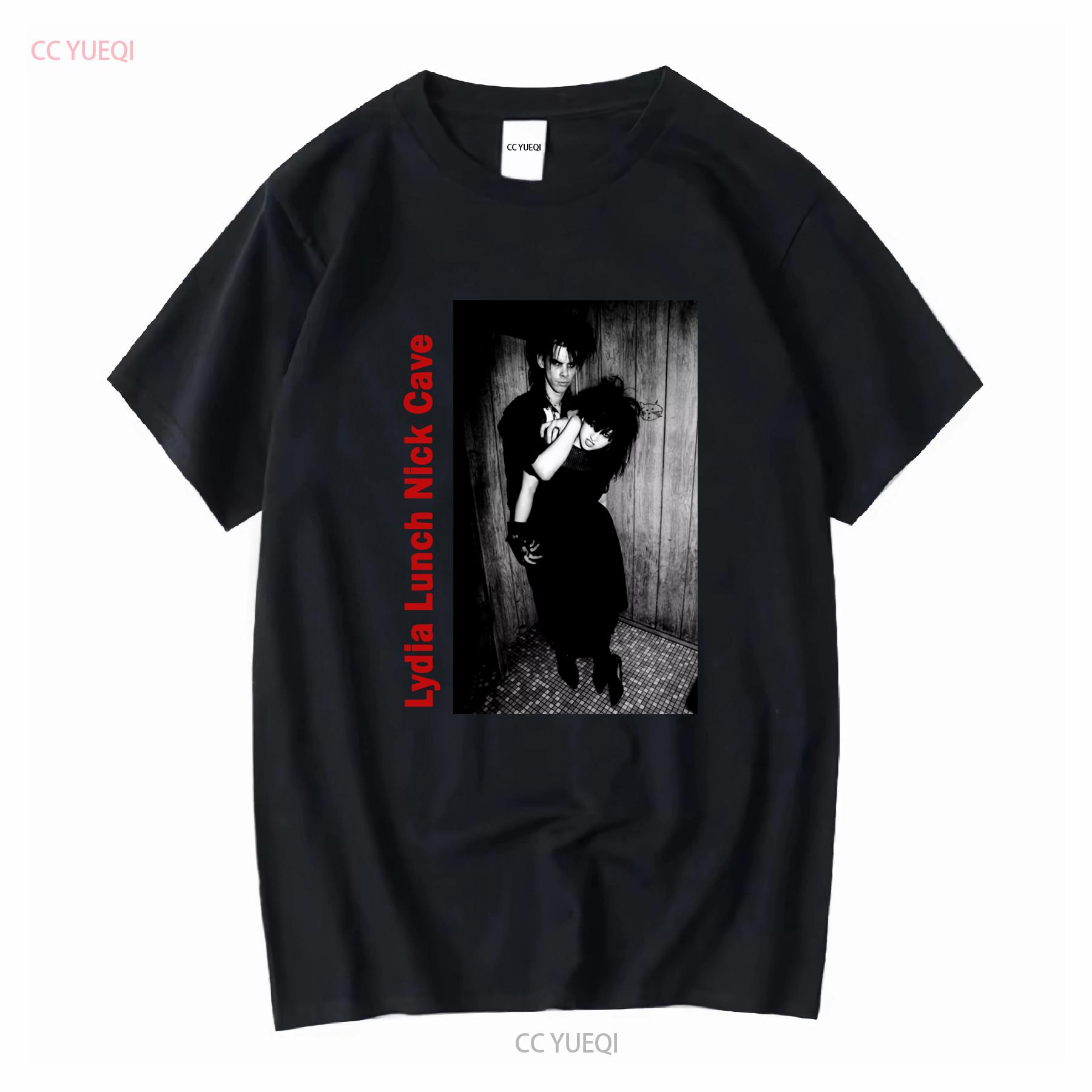

Lydia Lunch And Nick Cave T Shirt Black S 5XL QQ1324 vintage Washed Stylish Slightly homme Comfortable Stretched Casual 4XL