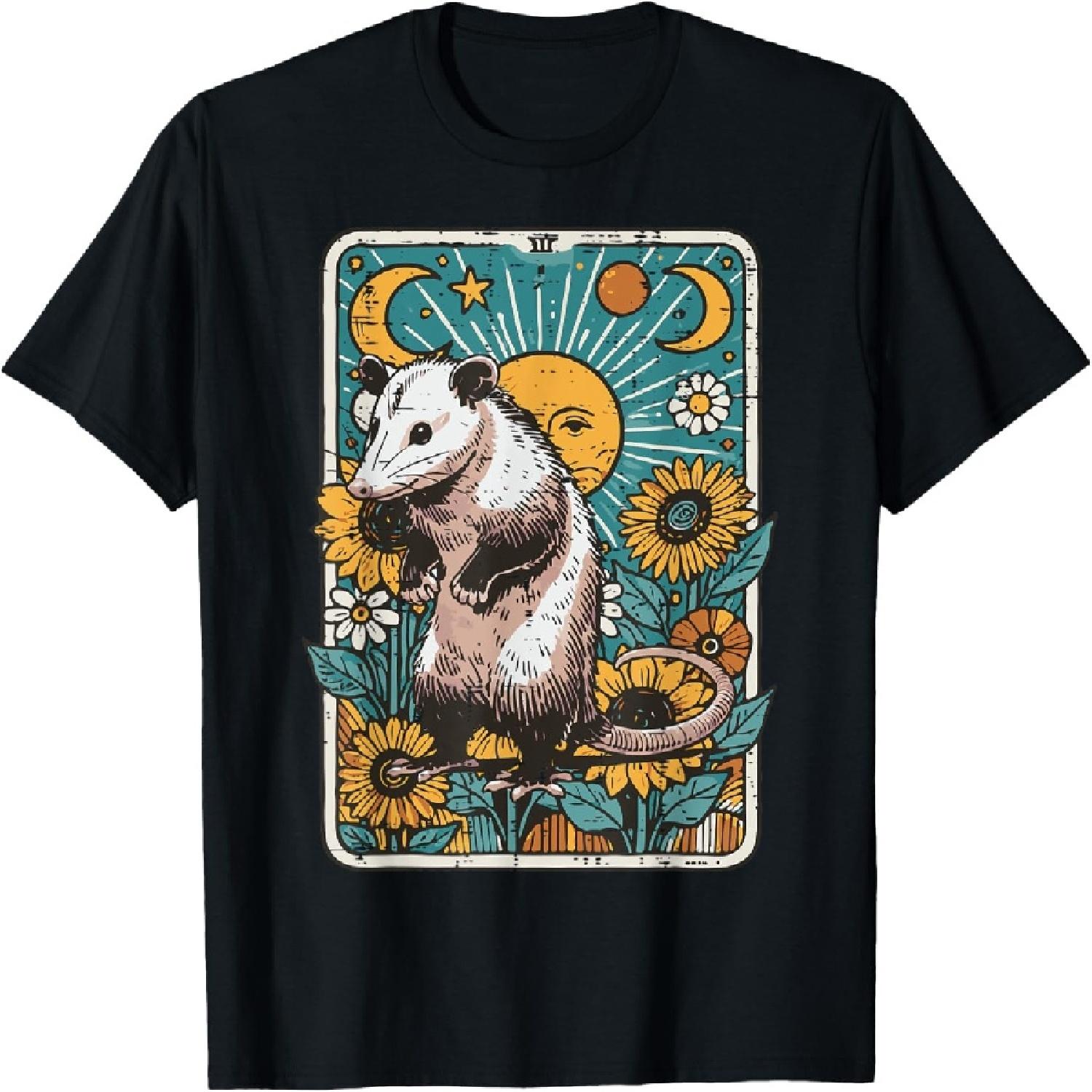 Opossum Tarot Possum Witchcraft Goth Occult Women Men Kids T-Shirt XXXXXL разноцветный