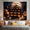 Pumpkin Patch Art Tapestry  Unique Festive Design for Home Decor  Adds Mystery and Charm and Magic to Any Room