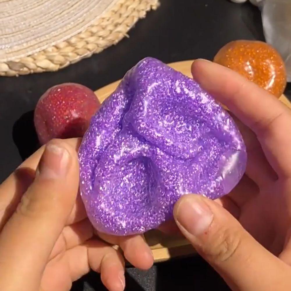 Simulation Hand Made Ball Pinch Toy Transparent Slow Rebound Toy TPR Crystal Ball Kid Gift