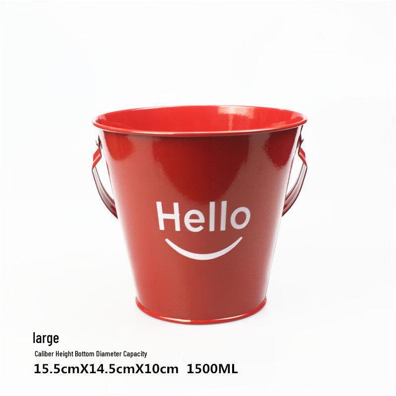 ZISIZ Ins-Style Stainless Steel Ice Bucket