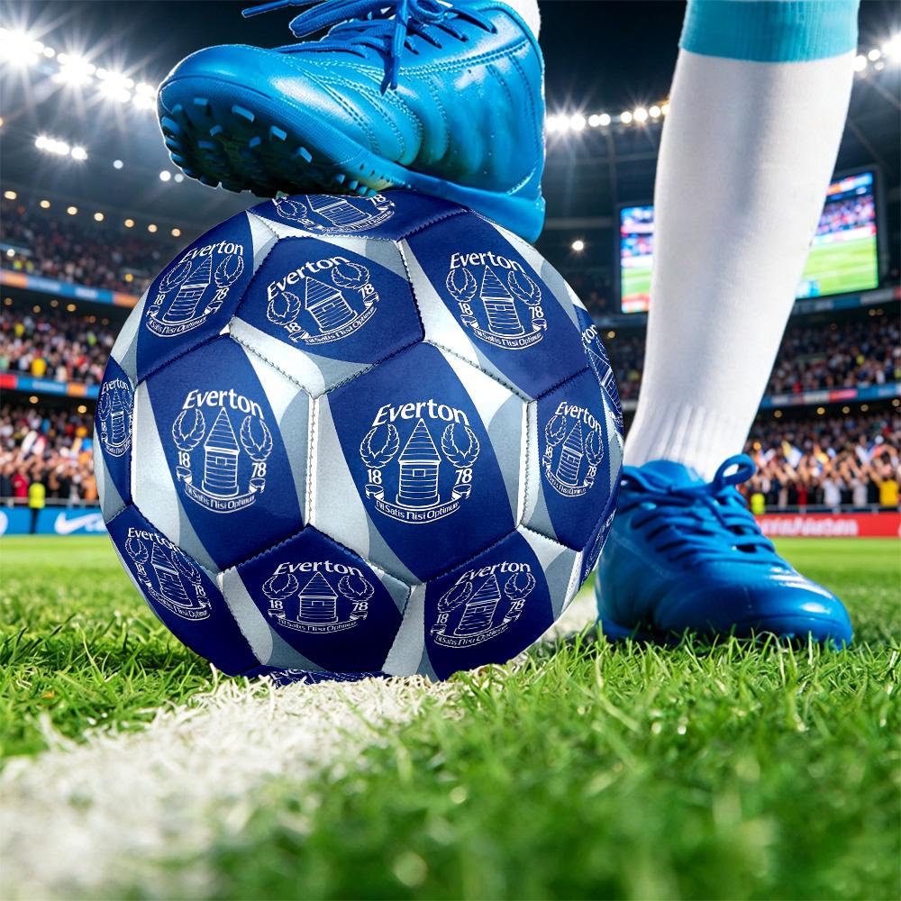 Balón de Fútbol Estampado del Everton Talla 5, Balón de Fútbol Antideslizante para Partido de Adultos, Souvenir para Aficionados al Fútbol