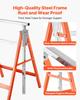 Saw Horses, 2 Pack Folding Work Horses, 199.6 kg Load Capacity Sawhorse with Heavy Duty Legs, Adjustable Height Saw Horse with Non-Slip Foot Pads, for