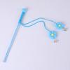 Cat Interactive Toy Comfortable Handle Soft Bell Delicate Tear-resistant Relieve Stress Vivid Color Flower Fairy Funny Cat Stick for Kitty