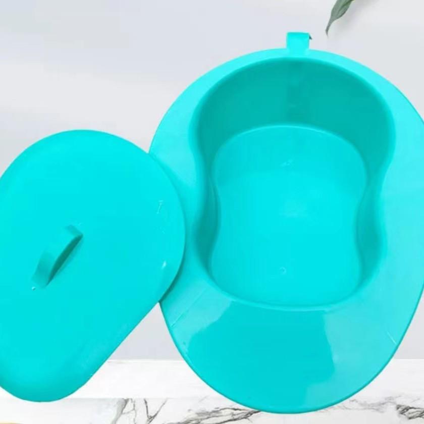 Men's Thickened Potty with Cover & Anti-Slip Ring - Odor-Free