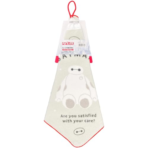Hayashi Loop Hand Towel, Approx. 34 x 34cm, Disney Steady Baymax WO458200