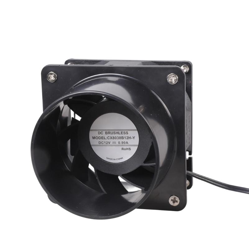 8cm 12V 0.9A Odvětrávací ventilátor Tichý potrubní extraktor Ventilátor pro ventilaci odvětrávaného vzduchu Ventilátor pro ložnici koupelnu