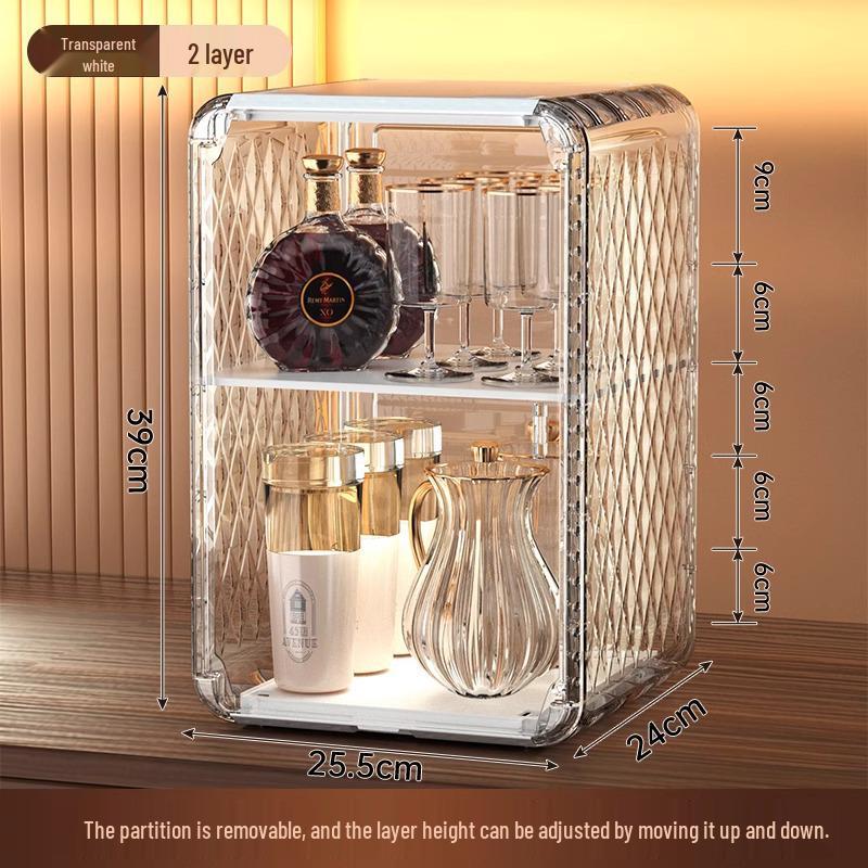 

Стойка для хранения кружек для чая и кофе - Пыленепроницаемый, многоярусный держатель для чашек для кухни и гостиной.