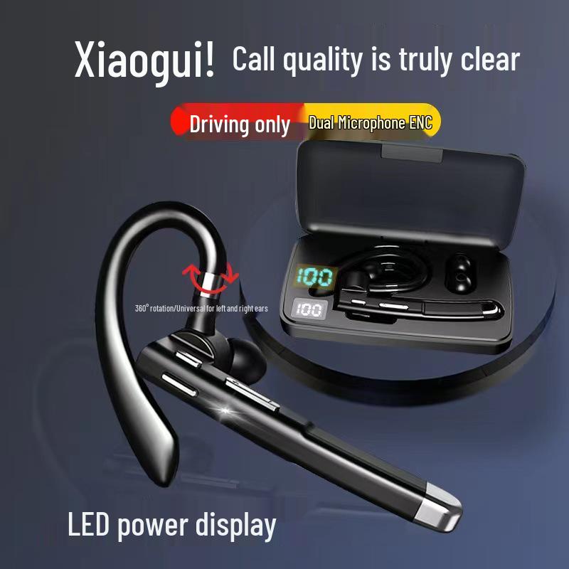 YYK-520 Bluetooth Business Headset: Single-Ear, Over-Ear Design with 5.4 HD Call, Noise Reduction & Extended Battery Life