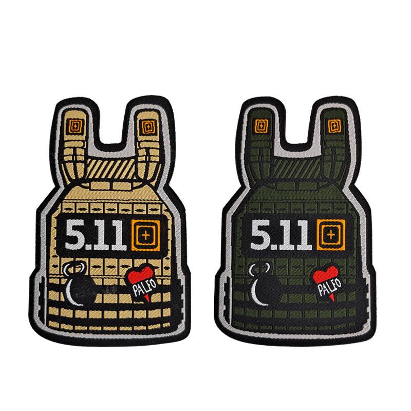 511 Tactical Vest Vest Cloth Patch Woven Mark Badge Personality Interest Patches 6*9.5cm