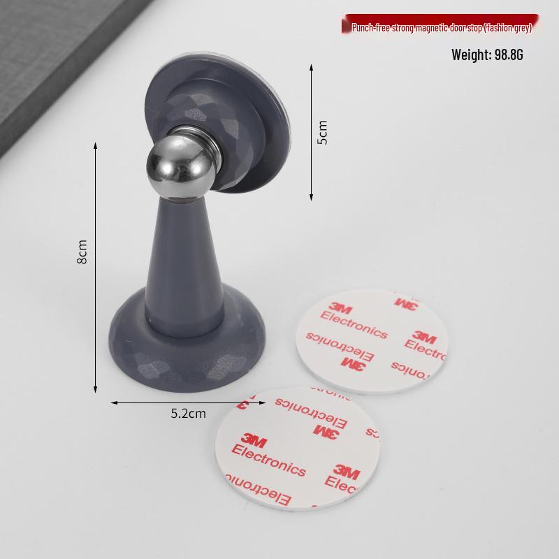 New Magnetic Door Stopper - Punch-Free, Silent, Anti-Collision for Bathroom and Household Use