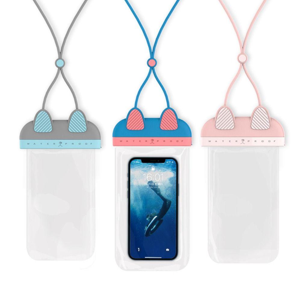

Touchscreen Mobile Phone Waterproof Bag TPU Screen Rainproof Bag Beach Diving Travel