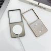 High Quality Plating Magnetic Metallic Paint Case For Samsung Galaxy Z Flip 7 FE 6 5 4 3 Wireless Charging Slim Shockproof Cover