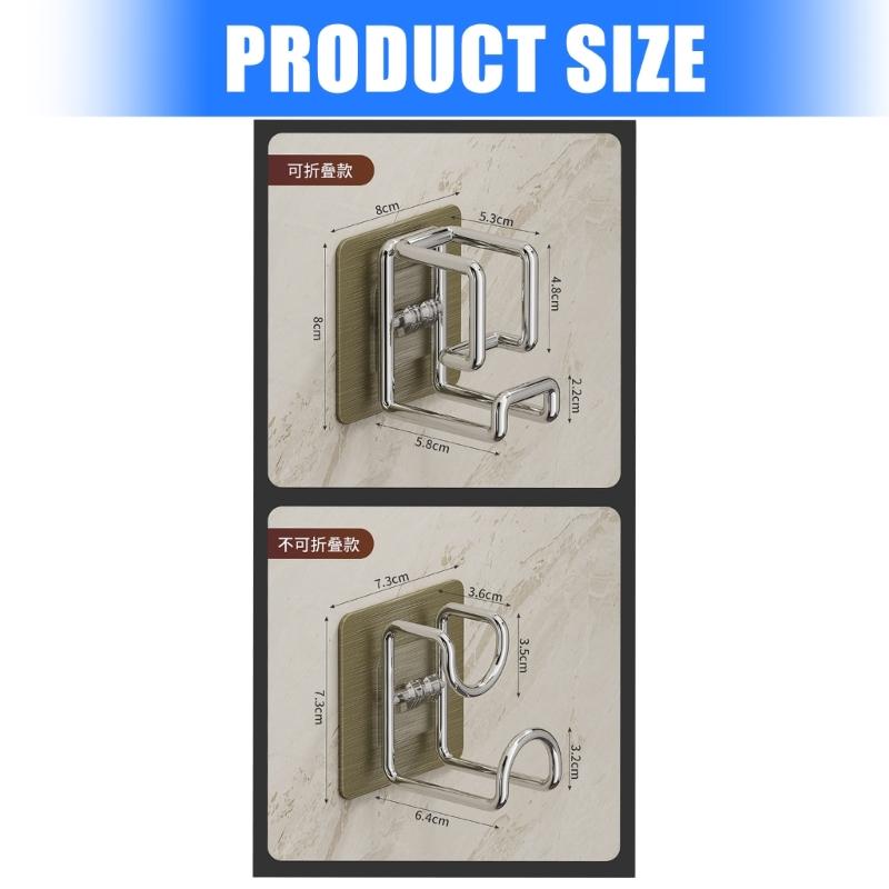 Rusts Resistant Steel Basin Hanger Adhesive Mount Space Saving Waterproof Bathroom Kitchen Storage Rack Hanging Hook
