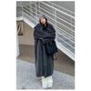 VAYLA Damen Kunstpelz Lange Mäntel Jacken Stehkragen Mantel Dick Warm Y2k Streetwear Jacke Elegant Arbeit Freizeit Oberbekleidung Herbst Winter