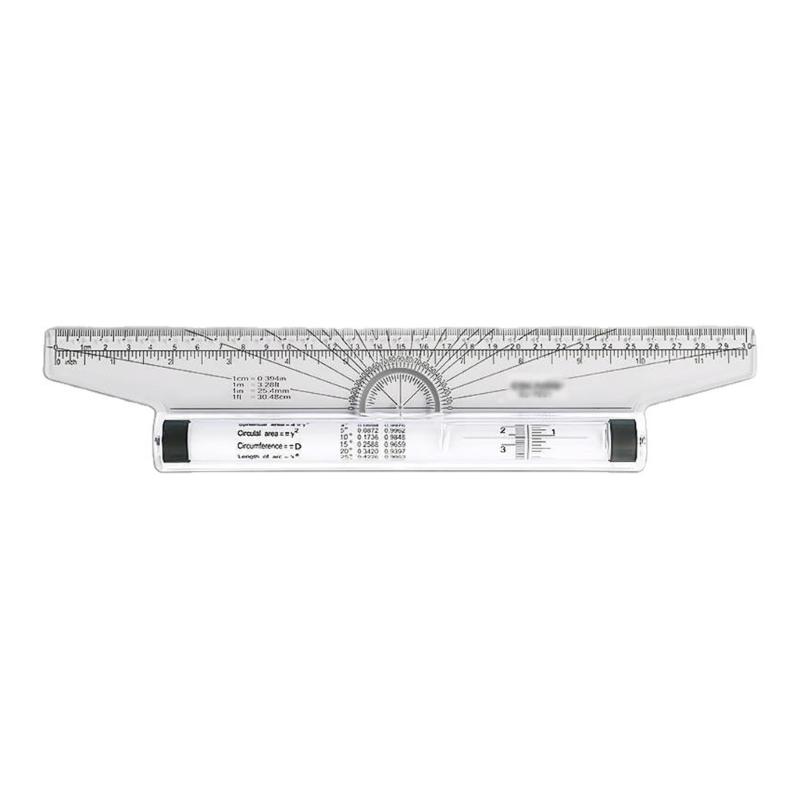 Multifunctional Roller Parallel Ruler 30cm Plastic Drawing Ruler Measuring Tool for Architect Student Technical Drawing 1