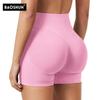 Seamless High-Waisted Tummy Control Butt-Lift Yoga Shorts - Breathable, Quick-Dry, Nude Feeling, High-Elasticity Fitness Wear.