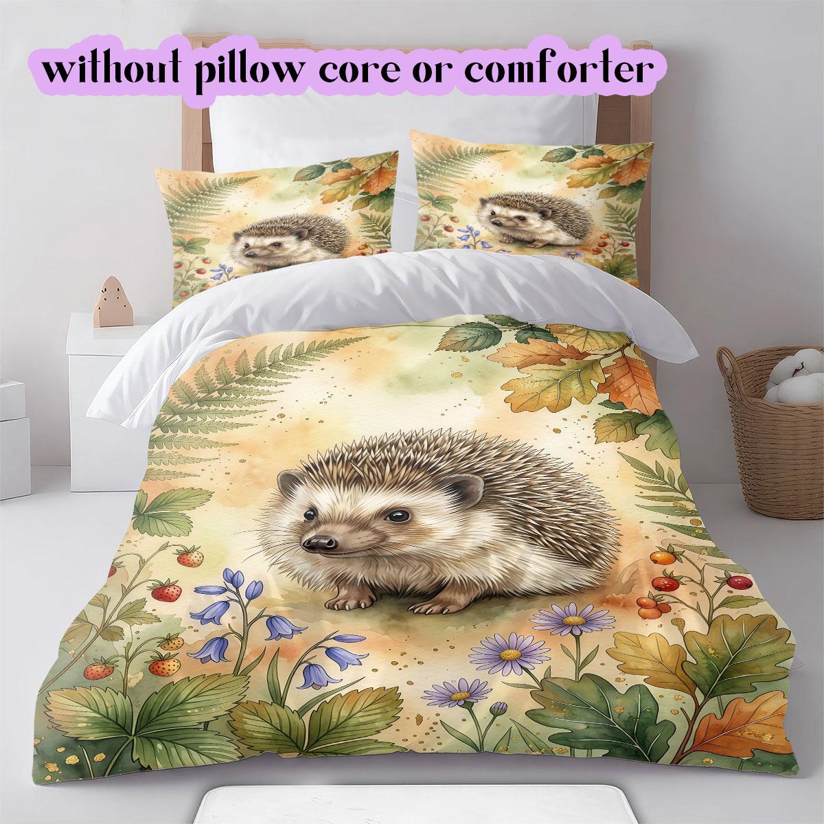 

Watercolor animal painting Pattern Bedding,Quilt Set Quilt Cover Pillowcase Home Birthday Gift (1*duvet cover+2*pillowcase,without core) 135x200cm