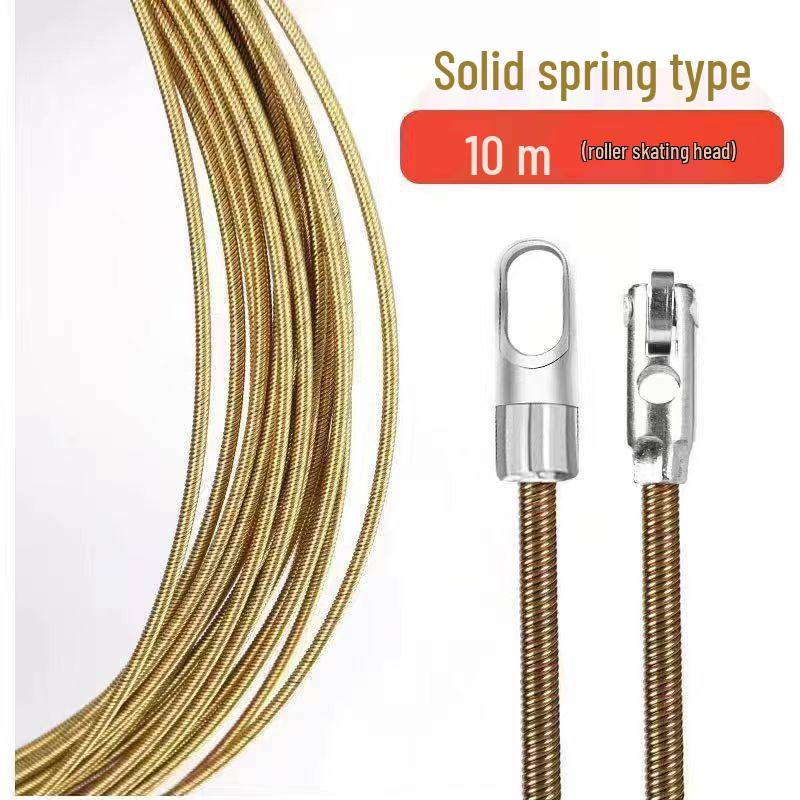 Electrician's Universal Wire Puller: Solid Spring Threading Tool for Through-Wall Wire Installation.