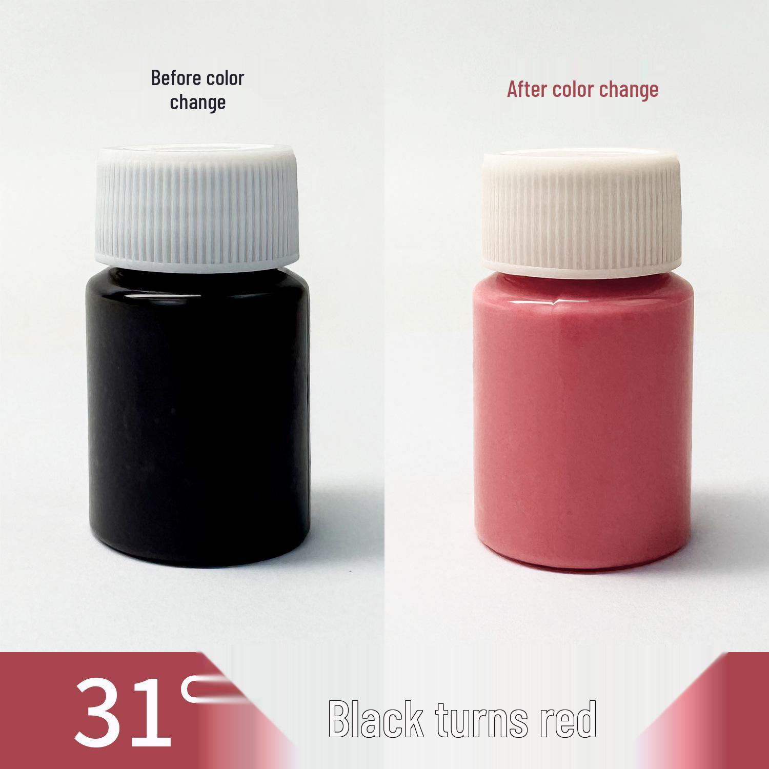 

Thermochromic pigment paste: heat-activated reversible color change, hand-touch responsive, transforms between colors.