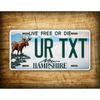 Personalized New Hampshire Live Free or Die Custom Metal Sign Waterproof Wall Decor