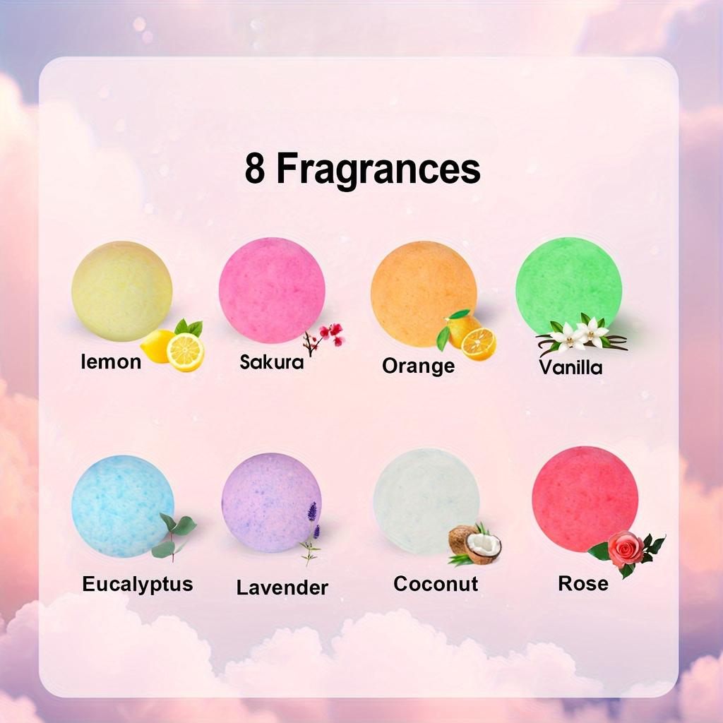 Badebomben als Geschenk für Frauen, 12 Stück handgemachte Schaumbad-Sprudel, reich an ätherischen Ölen, perfekt für Ehefrau, Freundin, Schwestern zum Geburtstag, zu Weihnachten