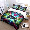 Retro Gaming Controller Design Bedding Duvet Cover Set  (1*Duvet Cover 2*Pillowcases, without duvet insert)