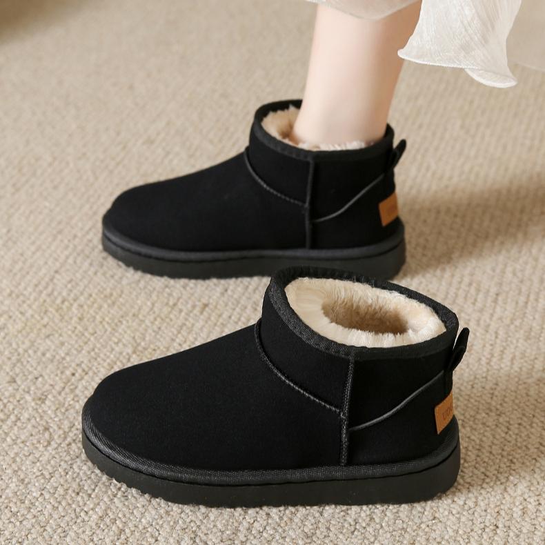 Waterproof Snow Boots Women's Fur Integrated with Plush Cotton Shoes Casual Student Winter Women's Boots