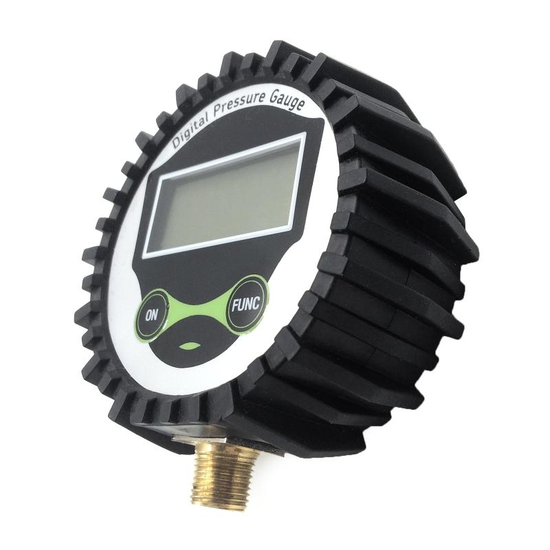Digital Pressure Gauge with 4 Units Tyre Tire Air Pressure Gauge 0-200PSI 13mm/1/2in Thread Air Pressure meter for Auto